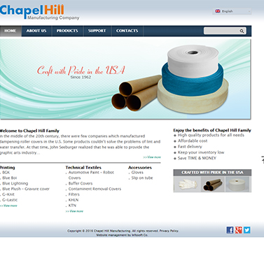 Thiết kế website nhựa:Chapel Hill Family